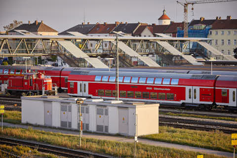 Gemeinde Mühldorf_am_Inn Landkreis Mühldorf Bahnhof (Dirschl Johann) Deutschland MÜ